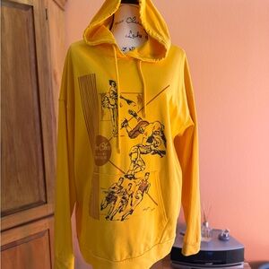 Yellow Graphic Hoodie